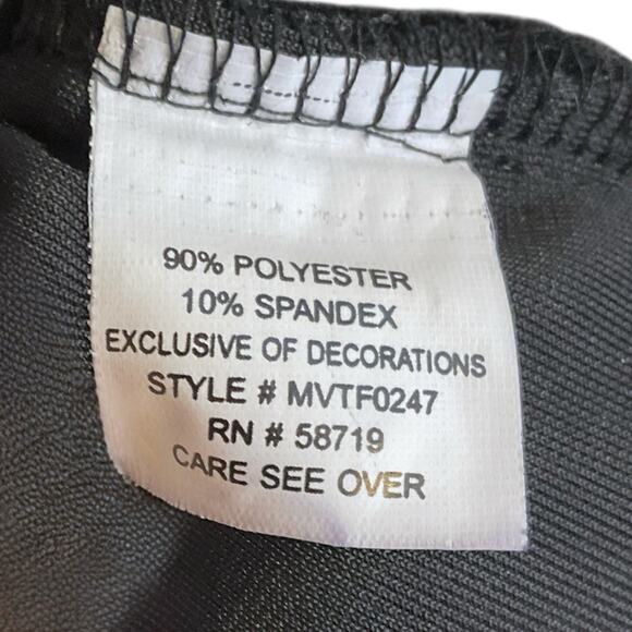 Elementz 3-in-1 Velvet Red Sparkling Paisley Black Top Attached Necklace Size L - Picture 9 of 10